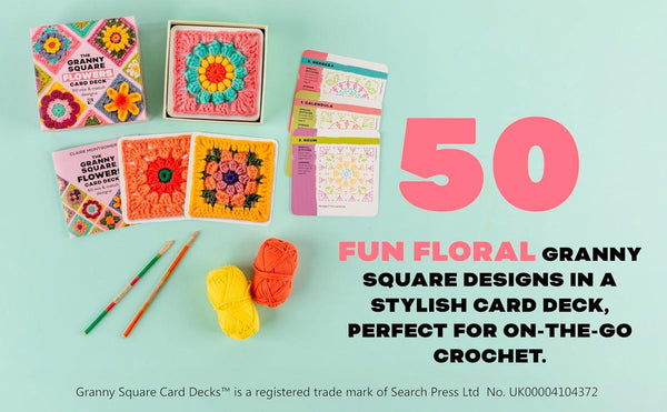 The Granny Square Card Deck + Booklet - Flowers