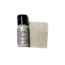 Distress Paint bottle with a swatch of wood grain color on a white background