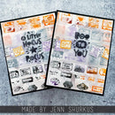 Tim Holtz Cling Stamps 7"X8.5" Halloween Whatnots*