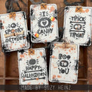 Tim Holtz Cling Stamps 7"X8.5" Halloween Whatnots*