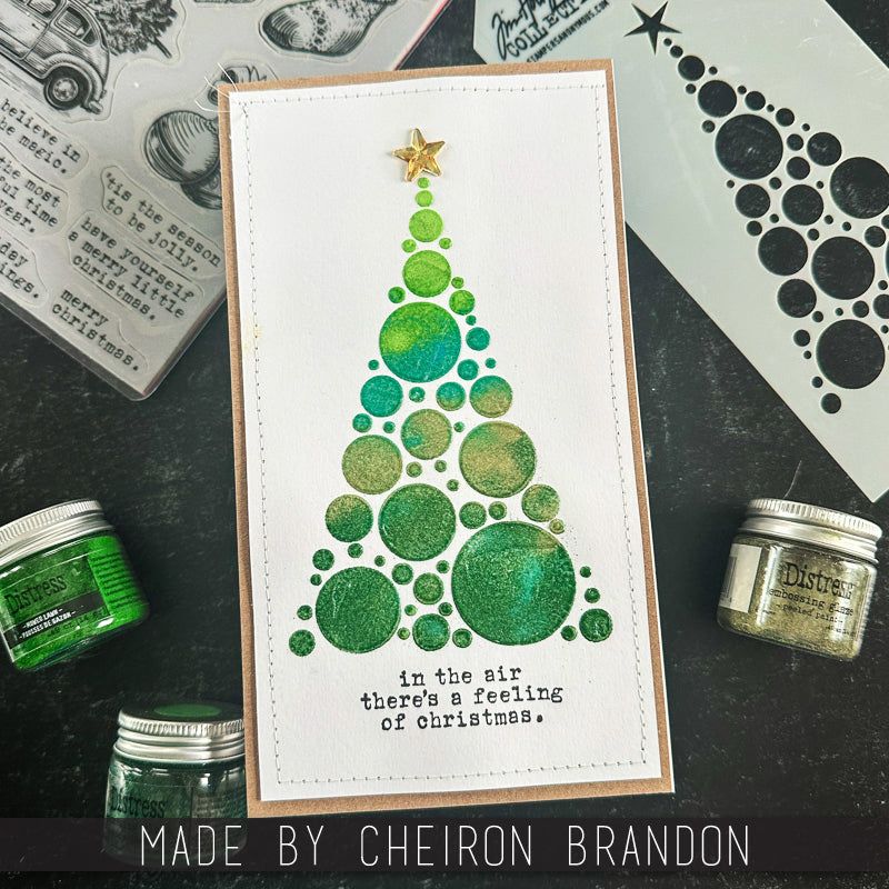 Tim Holtz Layered Stencil 4.125"X8.5" - Modern Tree