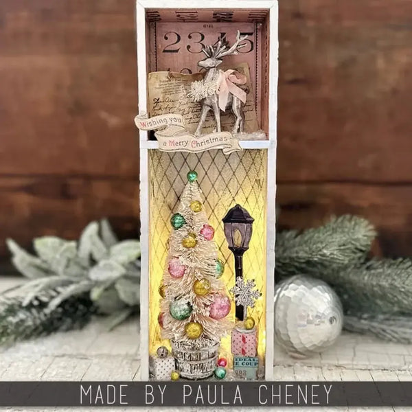 Tim Holtz Idea-Ology Baseboard Frames Christmas