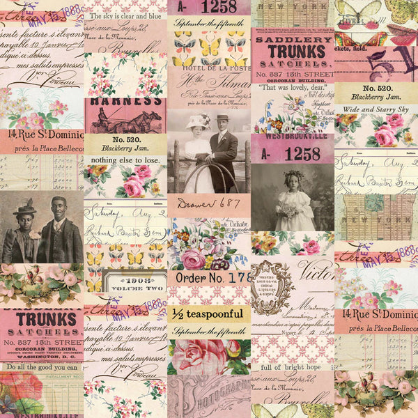 Tim Holtz - Advantus Idea-ology Double-Sided Cardstock 8"X8" 12/Pkg Palette Collection: Pink,