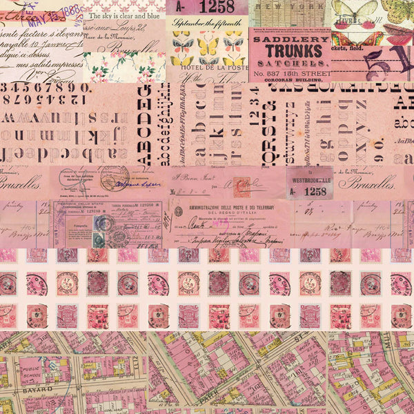 Tim Holtz - Advantus Idea-ology Double-Sided Cardstock 8"X8" 12/Pkg Palette Collection: Pink,