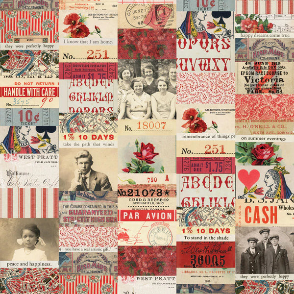 Tim Holtz - Advantus Idea-ology Double- Sided Cardstock 12"X12" 12/Pkg Palette Collection: Red