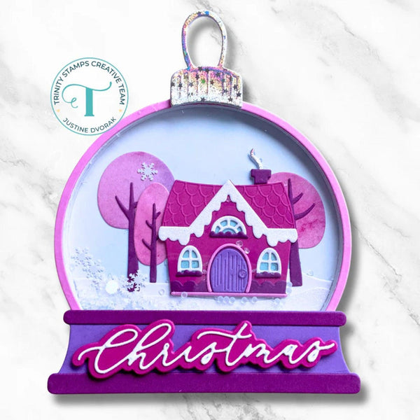 Trinity Stamps Circle Card Add-On Die Set - Snowglobe
