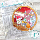 Trinity Stamps Circle Card Add-On Die Set - Snowglobe