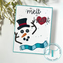 Trinity Stamps Circle Card Add-On Die Set - Snowman Parts