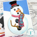 Trinity Stamps Circle Card Add-On Die Set - Snowman Parts