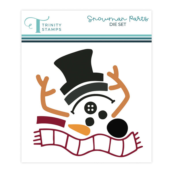 Trinity Stamps Circle Card Add-On Die Set - Snowman Parts