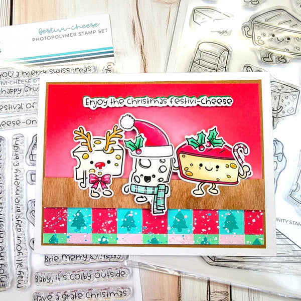 Trinity Stamps Clear Stamp Set - Festivi-Cheese