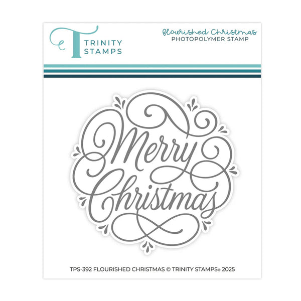 Trinity Stamps Clear Stamp Set - Flourished Christmas