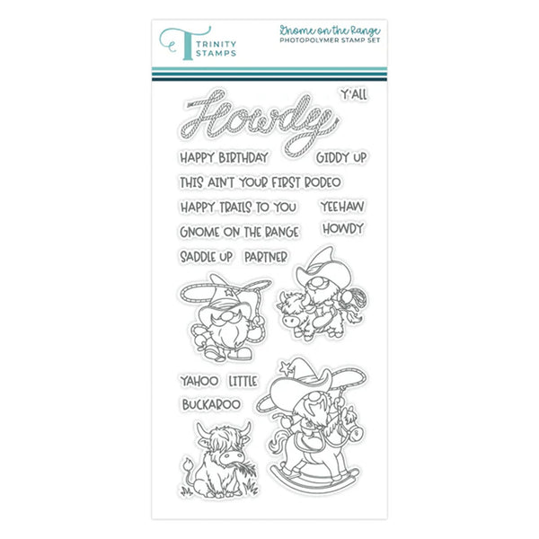Trinity Stamps Clear Stamp Set - Gnome On The Range