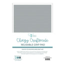 Clingy Craftmate reusable grip pad with geometric pattern on a white background