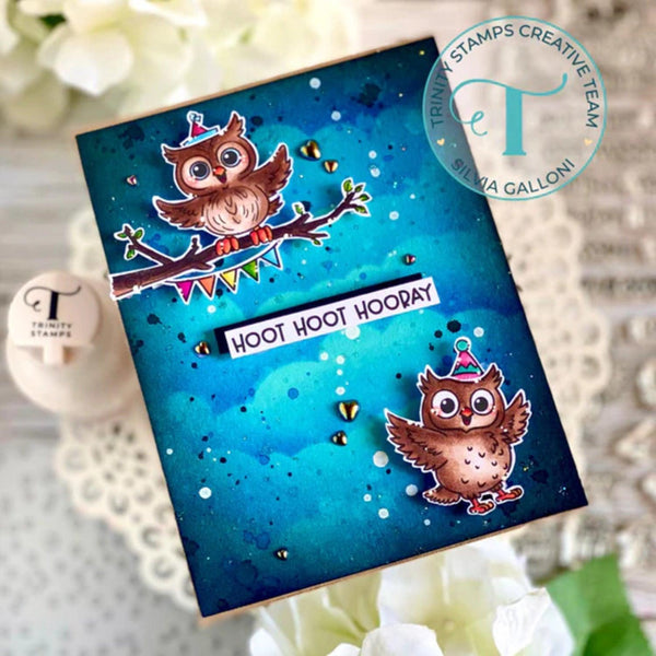 Trinity Stamps Coordinating Die Set - Hoot Hoot Hooray