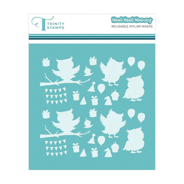Trinity Stamps Reusable Stamping Masks - Hoot Hoot Hooray
