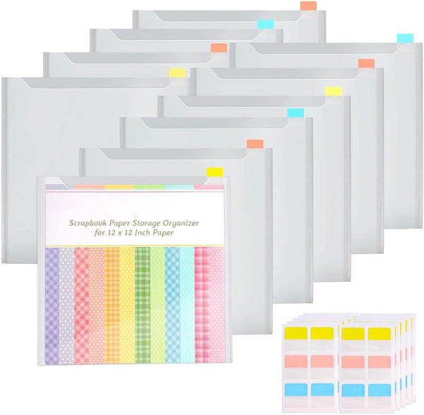 Universal Crafts 12"x 12" Storage Sleeves w/Sticky Index Tabs