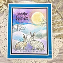 Creative Expressions Designer Boutique Clear Stamp 4"x 6" - Moonlit Hares*