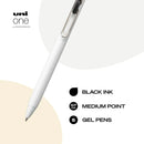 Uni One Ink Gel Pens 5/Pkg Medium 0.7mm - Black