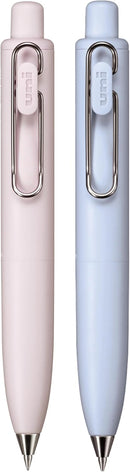 Uni One P. Ink Gel Pens 2/Pkg Micro 0.5mm - Peach & Soda - Black Ink