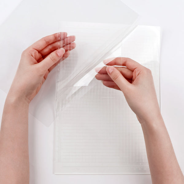 Universal Crafts Photopolymer Grip Mat A4 - Clear Alignment Grid