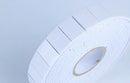 Roll of white paper on a light blue background