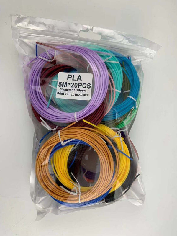 Universal Crafts 3D Printing Pen PLA Filament Refill - 20 Colours