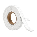 Roll of white tape with grid pattern on a white background