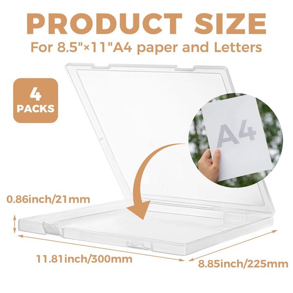 Universal Crafts Stackable A4 Paper Storage Organiser 4 Pack