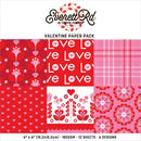 Everett Rd. Valentine Paper Pack 6"X6" Love