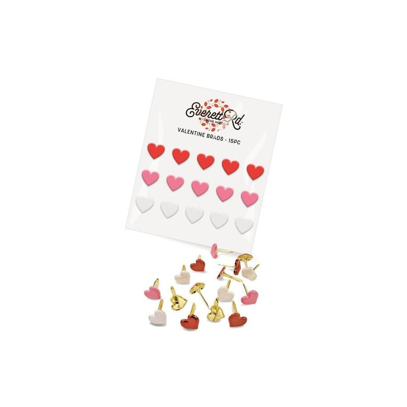 Everett Rd. Valentine Brads 15/Pkg