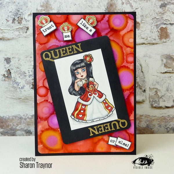 Visible Image A6 Stamp Set - Queen of Hearts