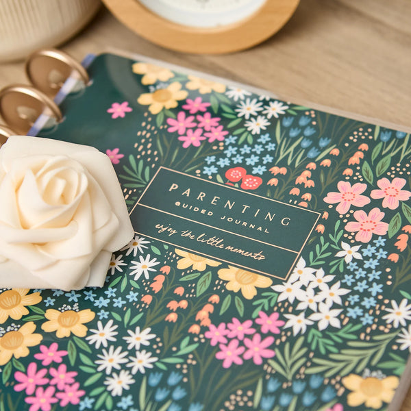 Happy Planner Classic Disc Bound Guided Journal Cool Bloom Parenting