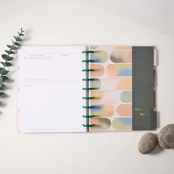 Happy Planner 12-Month Undated Classic Disc Bound Planner Glowing Goals