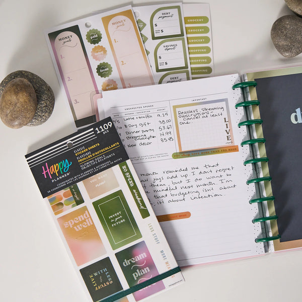 Happy Planner Classic Sticker Value Pack 30/Pkg Glowing Goals