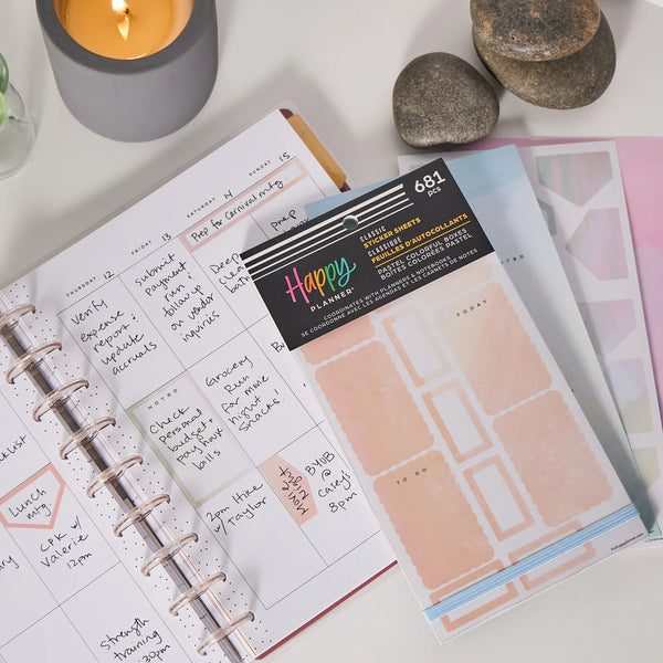Me & My Big Ideas – Happy Planner Squad Goals Classic Planner – 12 Month Undated Vertical Layout