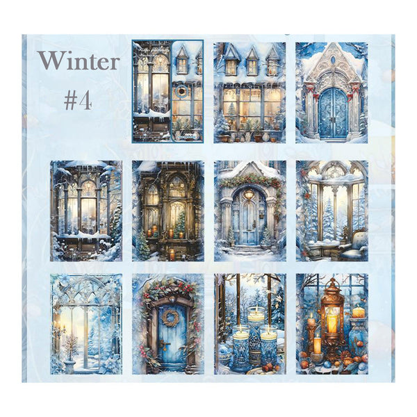 Poppy Crafts Winter Theme Scrap Paper Kit - #4 - Frozen Fronts