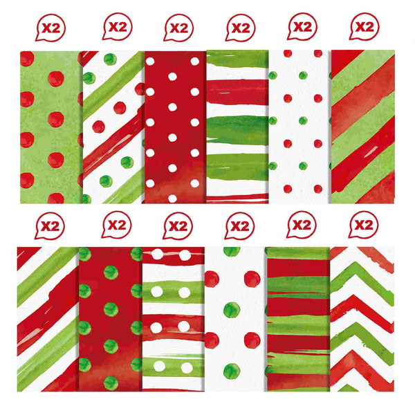 Poppy Crafts 12"x12" Christmas Collection Paper Pack