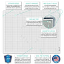 Glassboard Studio Magnetic Glass Craft Mat 18"x 24" - True White