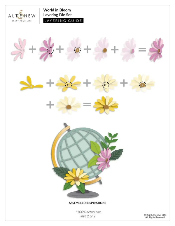 Altenew World in Bloom Layering Die Set*