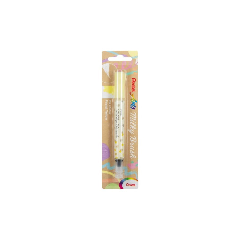 Pentel Arts Milky Brush Pen - Pastel Yellow