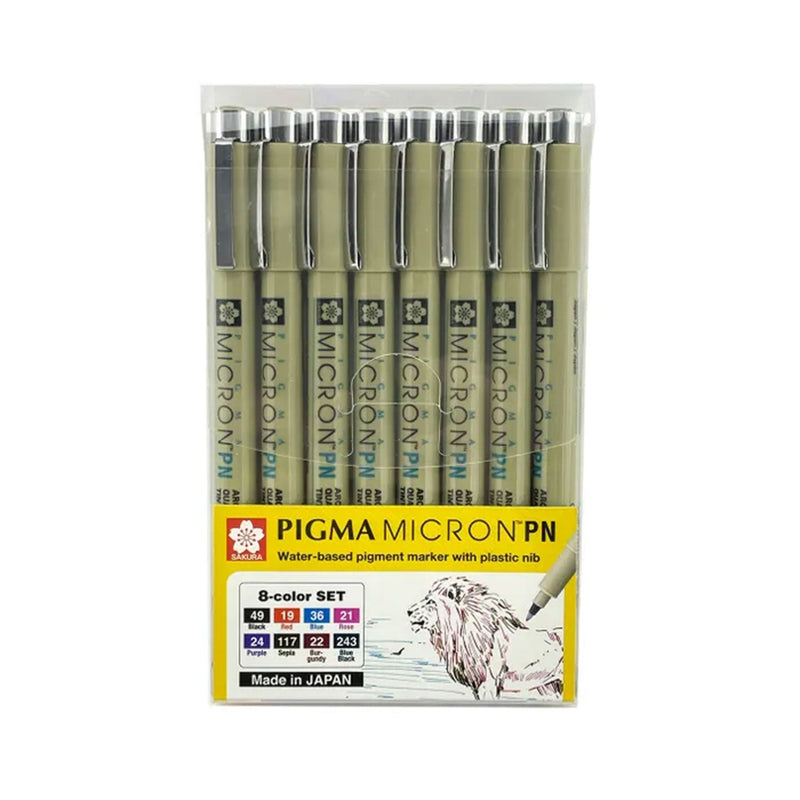 Sakura Pigma Micron PN 8/Pkg - Colour Set