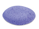 Purple konjac sponge on a white background