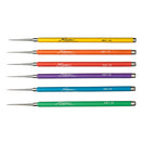 Set of five colored drafting tools with 'X tension' branding on a white background