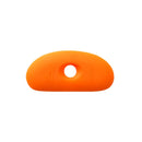 Orange rubber grommet on a white background