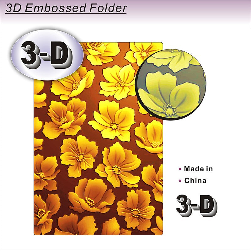 Poppy Crafts 3D Embossing Folder