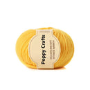 Poppy Crafts Wool Thread Anti-Pilling Yarn 50g - Yellow