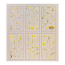 Poppy Crafts Natural Sticker Pack - Mixed Yellow Flowers