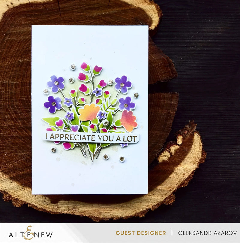 Altenew Zero Waste: Field of Flowers Layering Stencil Set*