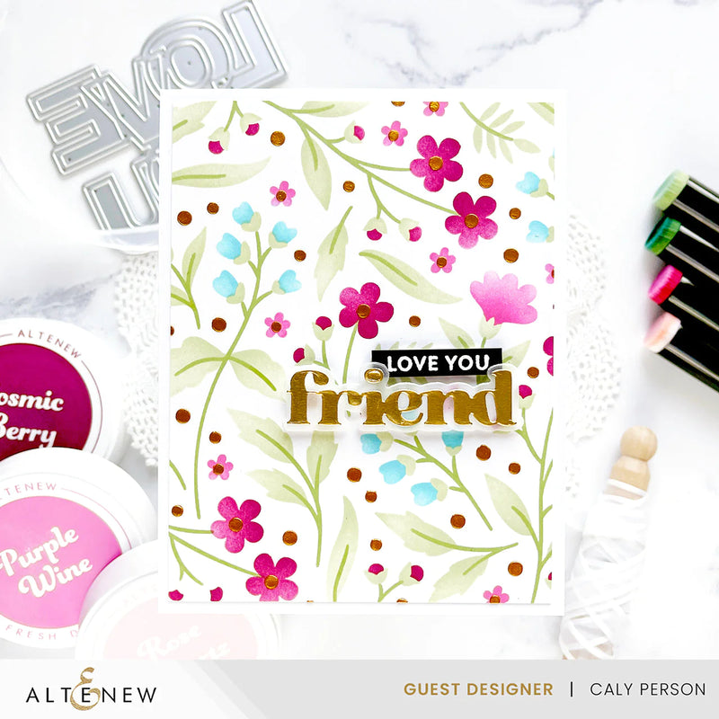 Altenew Zero Waste: Field of Flowers Layering Stencil Set*